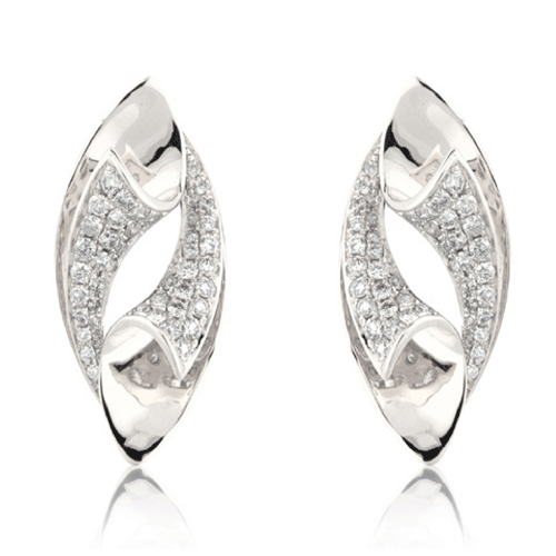 Mark Milton gold and diamond earrings