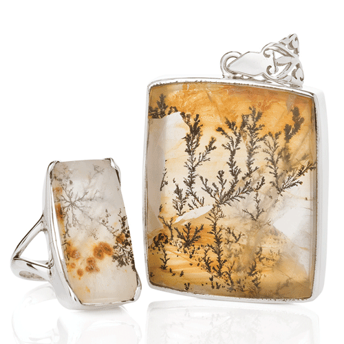 Made in Earth's latest dendritic quartz jewellery