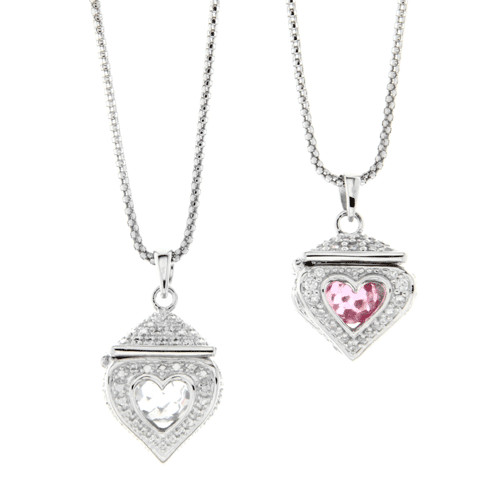 Ellani's new heart-shaped pendants